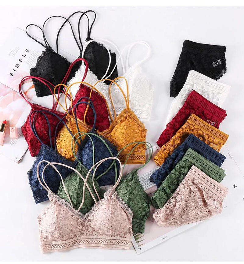 Description Picture 3 of itemWomen Lingerie push-up bra Underwear Set Sexy Lace Lingerie Set Female Underwear Set Lace Bra Panties Seamless Underwear Women