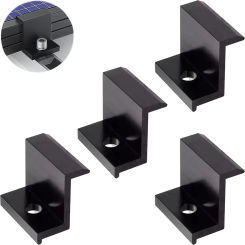 4PCS PV Module Bracket End Clamps Aluminum Alloy Solar Panel Fixing Mount Accessory Photovoltaic Module Mount Accessories