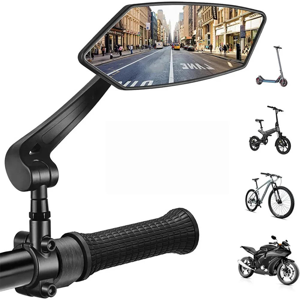 Description Picture 6 of itemBike Rear View Mirror Reflector Adjustable Rotatable Handlebar Mirror Clear Rearview Electric Scooter Motorcycle Mirror