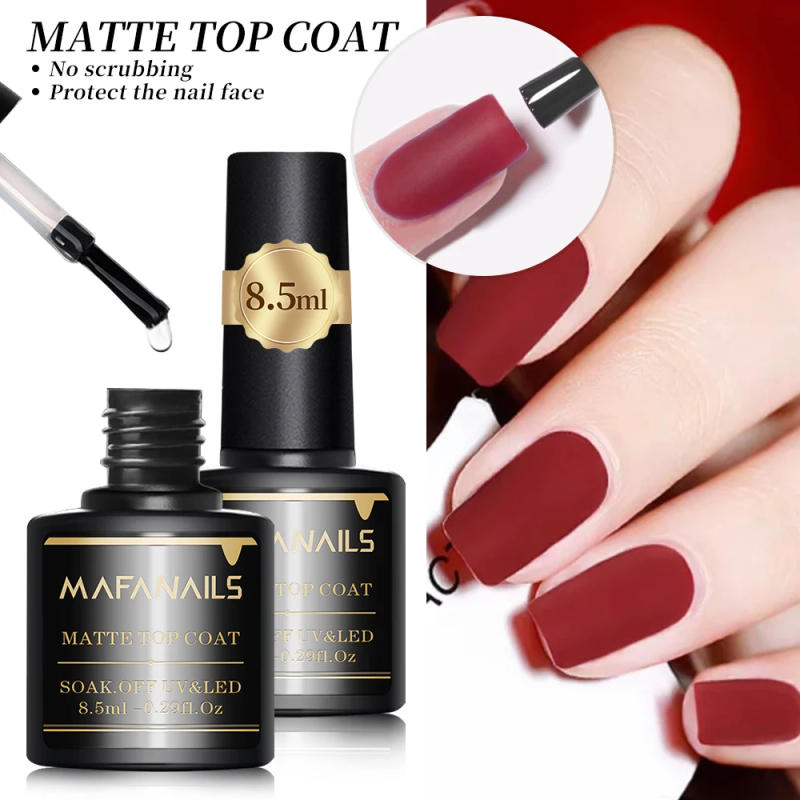 Description Picture 4 of item1/2Pcs/set Top Coat & Base Coat Nail Polish Gel Semi-permanent UV LED Soak Off Gel Long Lasting No Wipe Top/Base Coat Nail Gel