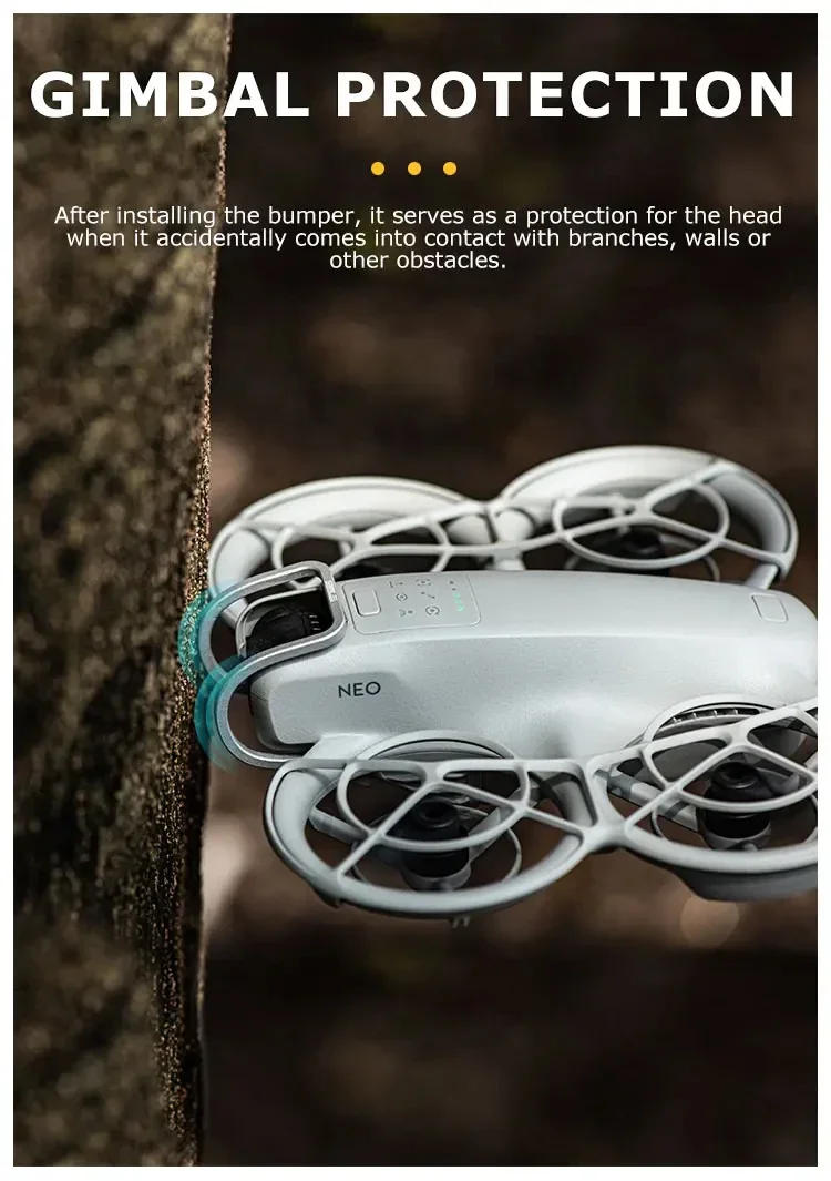 Description Picture 3 of itemGimbal Bumper for DJI NEO Metal Crash Shield Anti-Collision Protective Bar Aluminum Alloy Bumper Camera Lens Prop Protector