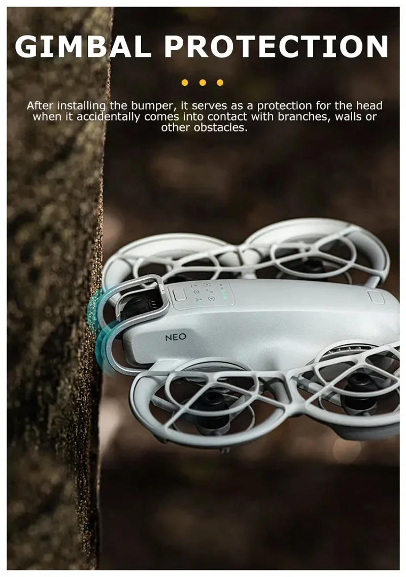 Description Picture 3 of itemGimbal Bumper for DJI NEO Metal Crash Shield Anti-Collision Protective Bar Aluminum Alloy Bumper Camera Lens Prop Protector