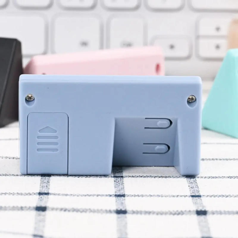 Description Picture 5 of itemPortable Simple LED Digital Clock Cute Time Display Mini Triangle Clock Mute Desk Electronic Clock Home