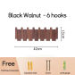 Black Walnut 6 Hooks
