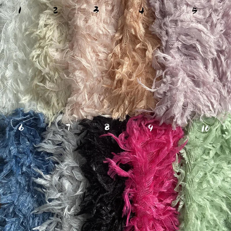 Description Picture 4 of itemSimulated Feather Tassel Fabric Pendant Soft Fashion Handmade Clothing Shooting Background Decoration Clothing Designer Fabric
