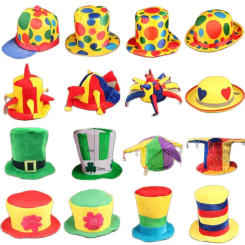 Adult Funny Party Hat Costume Clown Magician Dress Ireland Festival Canival Christmas Birthday Football Fans Cap