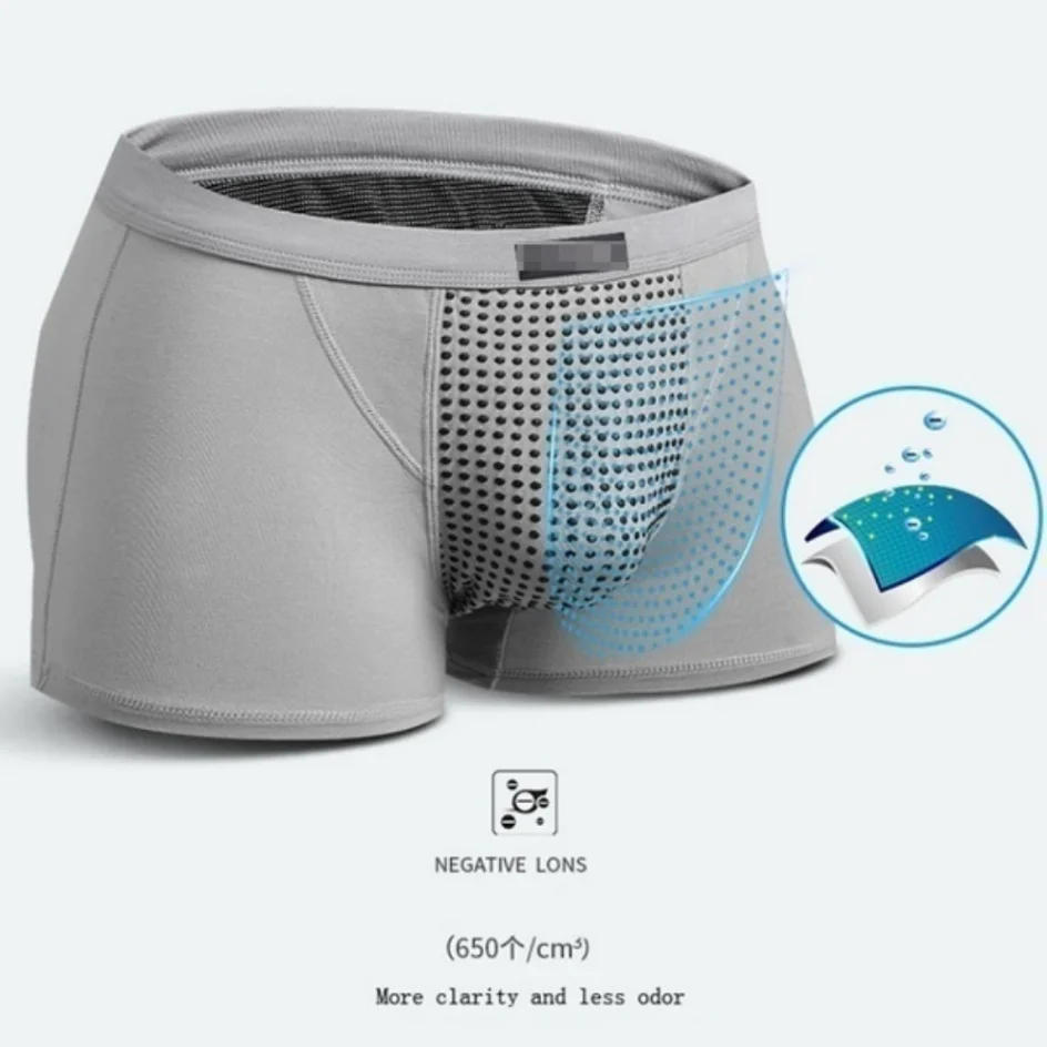 Description Picture 5 of itemNew Upgraded Version of Men's Magnetic Therapy Health Panties 63 Magnet Reinforced Boxer Briefs Underwear(L-6XL)