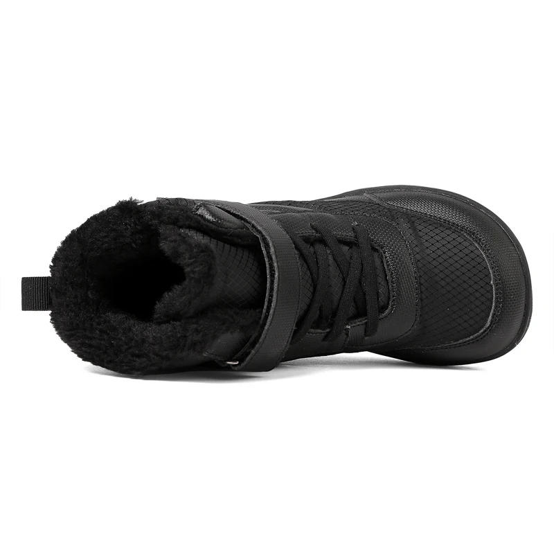 Description Picture 6 of itemNew Children's wide toe barefoot snow boots Little/Big/Kid Wide Toe Minimalist Sneakers Girls waterproof high-top cotton shoes