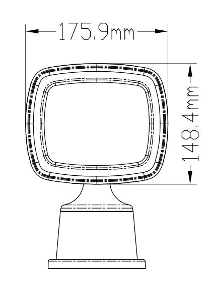 Description Picture 2 of item60W LED  Marine Boat Yacht Remote Control Searchlight 12/24VDC