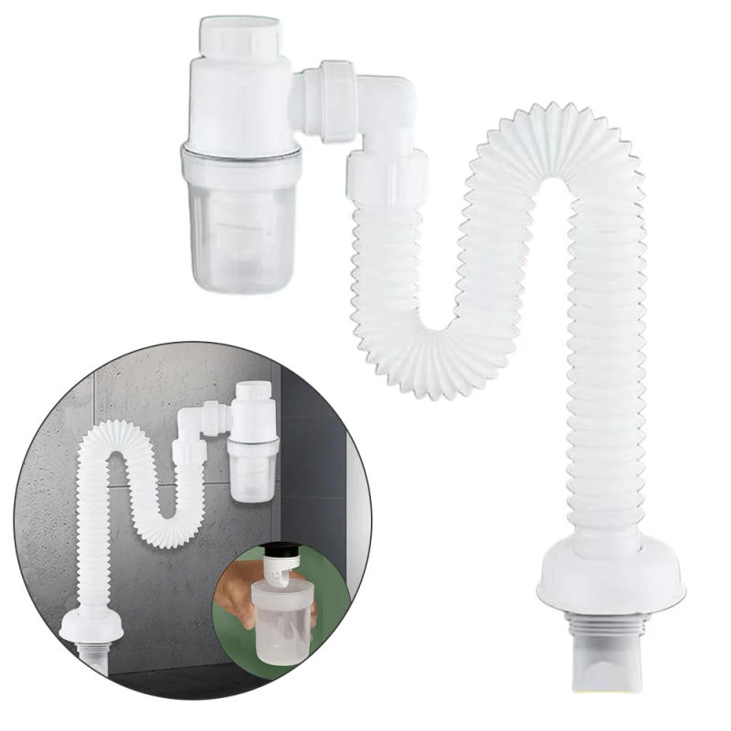 Description Picture 6 of itemUniversal Kitchen Sink Drain Anti Clogging Flexible Downspout Telescopic Flexible Sink Drain Home Sink Hose for Bathroom Sink