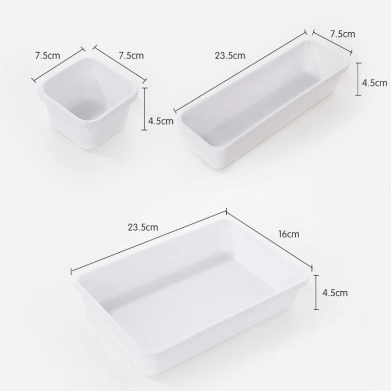 Description Picture 5 of itemDesktop Miscellaneous Drawer Storage Box Partition Artifact Can Be Freely Combined with 8PCS Cosmetics Storage Organization Box