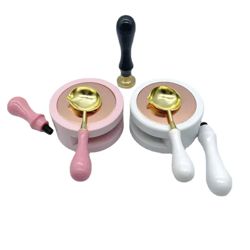 Description Picture 4 of itemWax Seal Stamp Set Wax Bead Stick Heater Pot Furnace Wax Seal Melting Spoon Heater Craft Supplies With Wood Handle