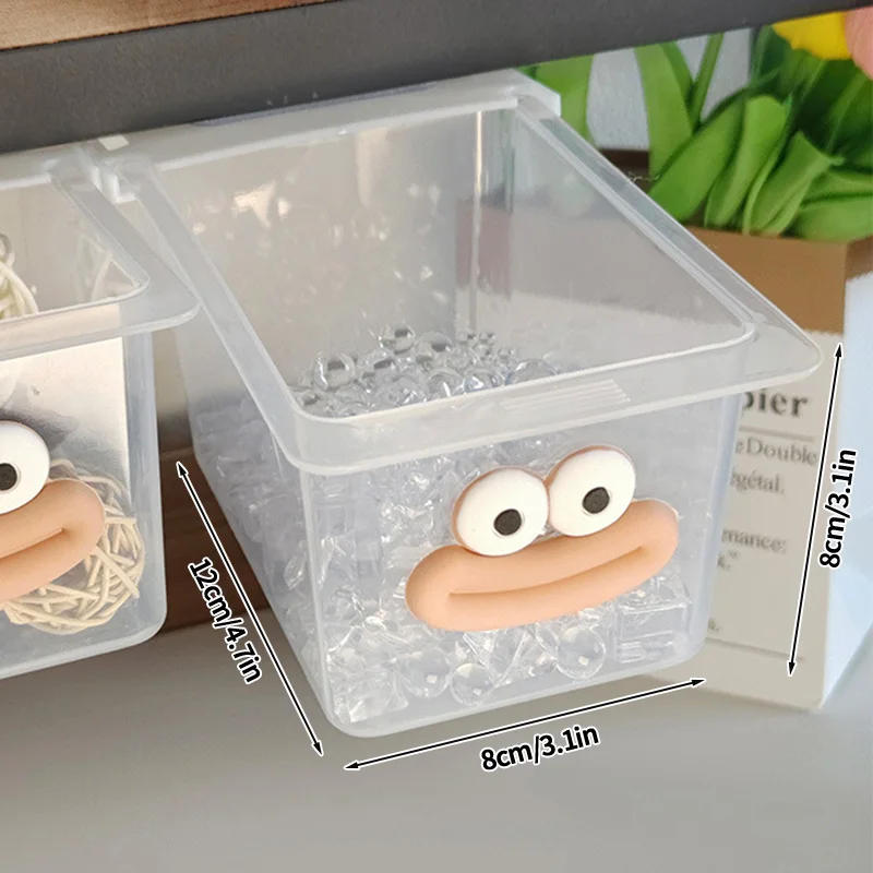 Description Picture 3 of itemSelfAdhesive Drawer Storage Box Kitchen Bathroom Accessories Sundries Organizer Desktop Storage Clear Desk Hidden Under Organize