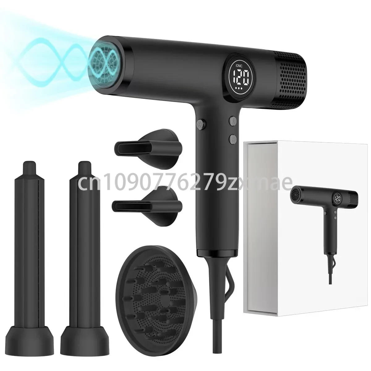 Description Picture 2 of itemLed Display 1875W Professional Hair Dryer High Speed 110000 RPM Brushless Motor for Fast Drying Low Noise Ionic Blow Dyer