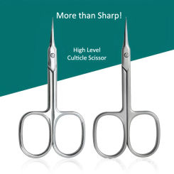 Curved Tip Blade Cuticle Scissors Nail Clippers Trimmer Stainless Steel Eyebrow Tools Dead Skin Remover