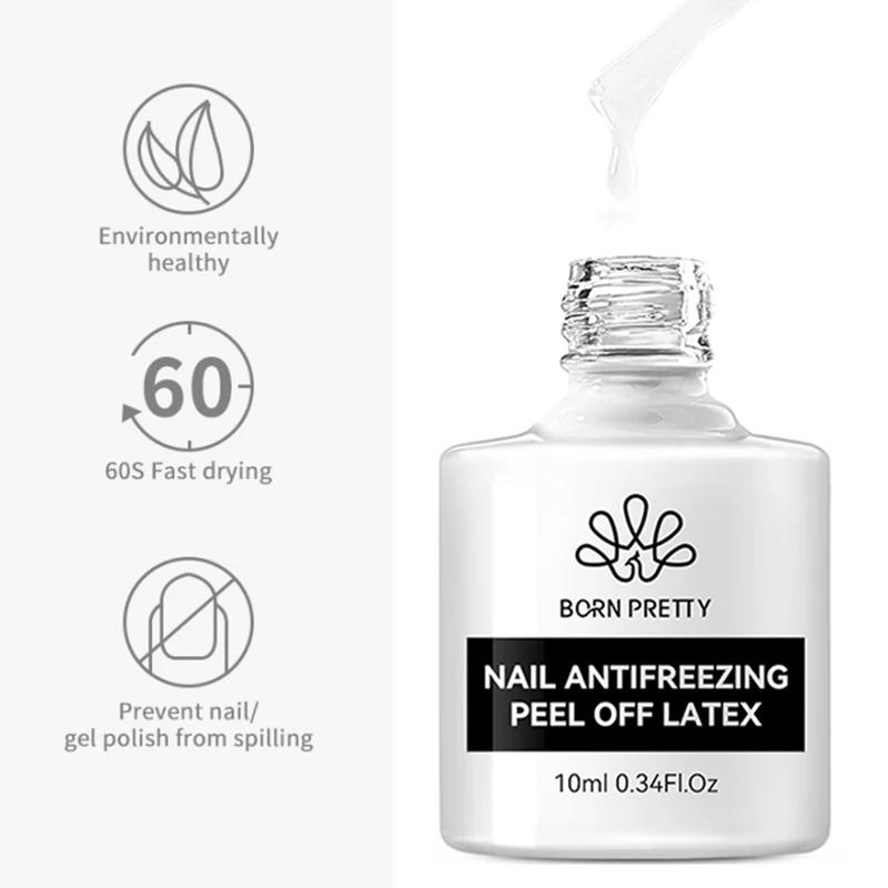 Description Picture 4 of itemBORN PRETTY 10ml Peel Off Latex Antifreezing Nail Liquid Anti-overflow Glue Nail Edge Protection Fast Dry Nail Skin Care Tools