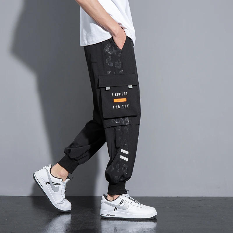 Description Picture 6 of item10xl 9xl Plus Size Loose Pants Men Many Pockets Spring Summer Nylon Casual Sweatpants Male High Quality Fashion Brand Trousers