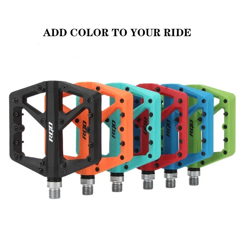 Description Picture 5 of itemRGO Bicycle Pedals Mtb Nylon Platform Footrest Flat Mountain Bike Paddle Grip Pedalen Bearings Footboards Cycling Foot Hold