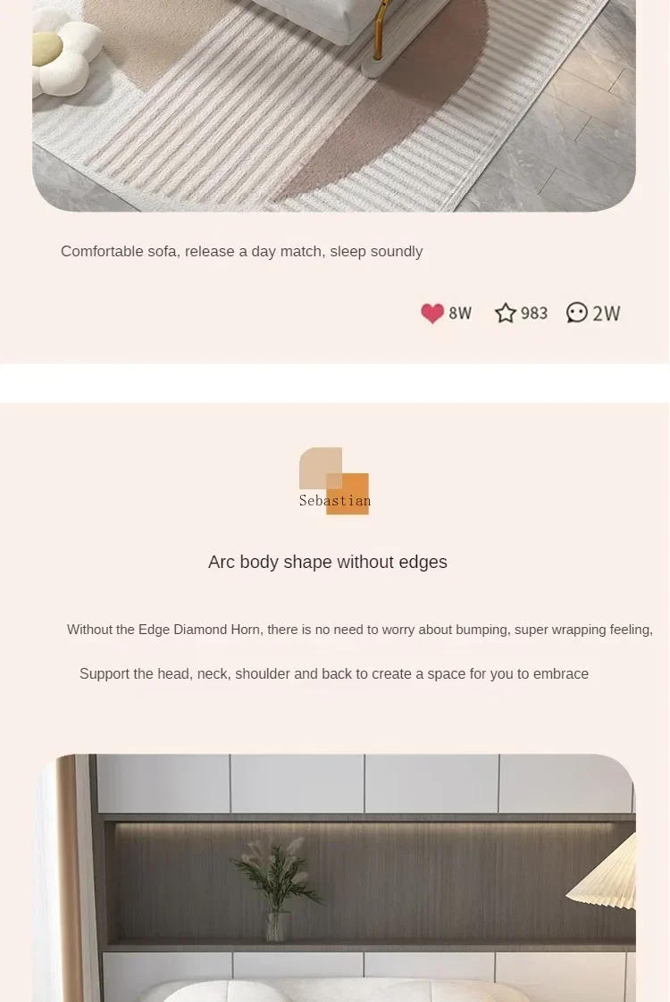 Description Picture 5 of itemSofa Bed Folding Dual-use Small Apartment Single Double Living Room Balcony Multi-functional 2024 New Cloud Telescopic Bed