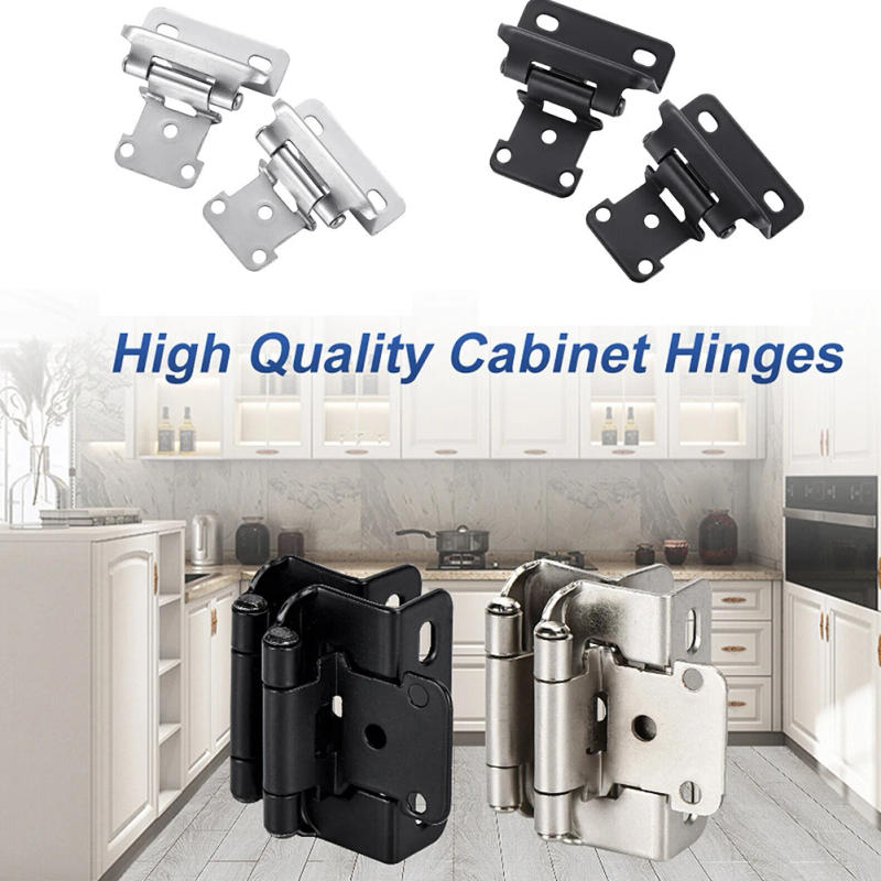 Description Picture 2 of item1/2inch Overlay Semi Partial Wrap Around Self Closing Kitchen Cabinet Hinges Home Improvement Hardware Tools Accessories