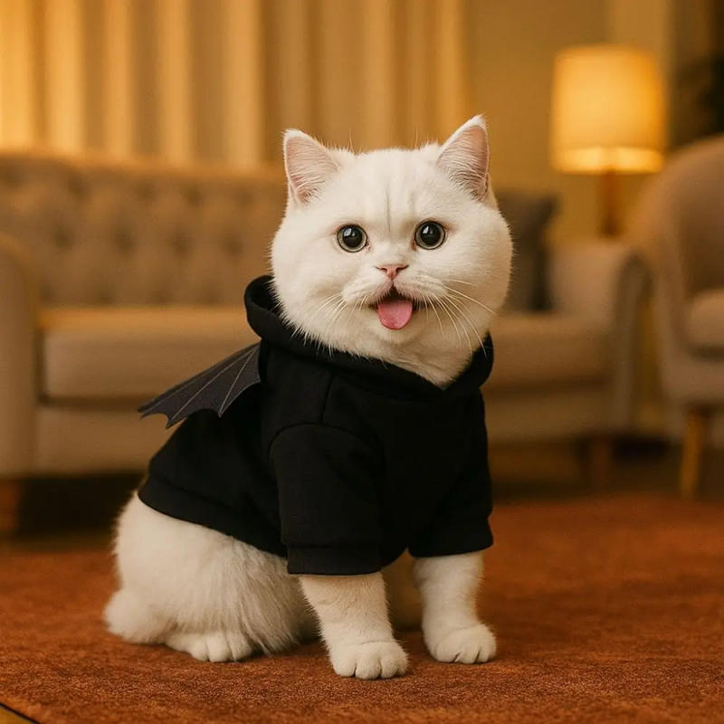 Description Picture 6 of itemCreative Casual Halloween Pet Clothes Warm Soft Pet Cosplay Clothes Fashion with Wings Dog Sweater for Cats and Dogs