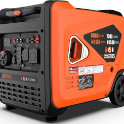 8000 Watts Dual Fuel Portable Inverter Generator Super Quiet Gas Propane Powered Electric Start Outdoor Generator