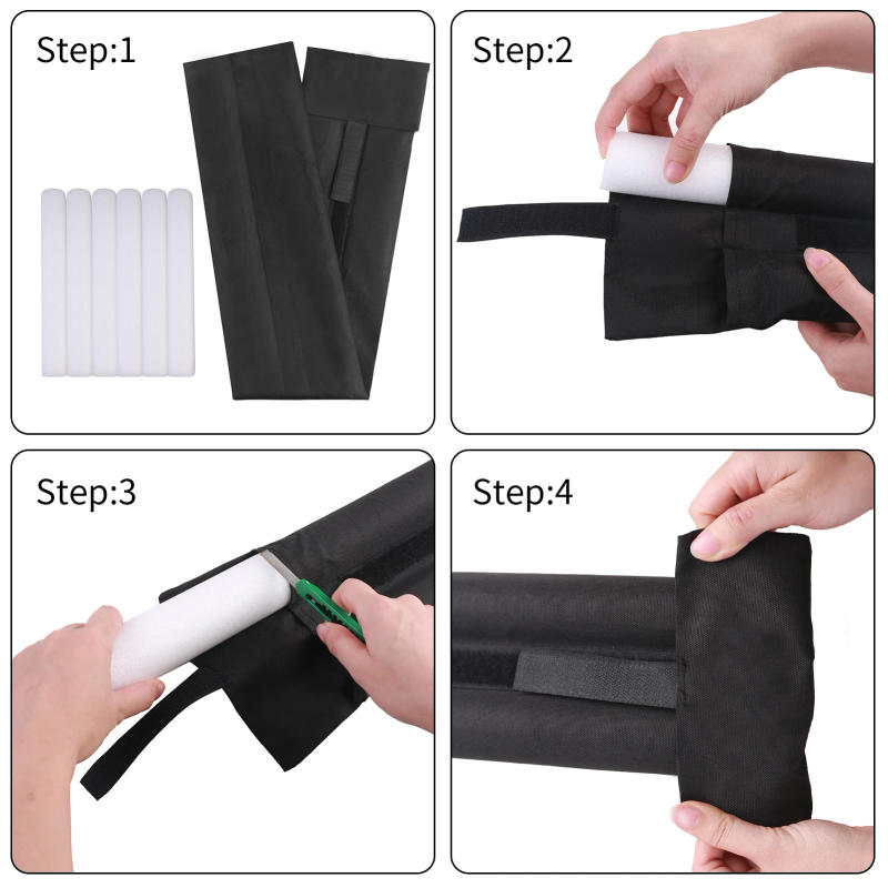 Description Picture 2 of item36 Inch Flexible Door Bottom Sealing Strip Stopper SoundProof Gasket Weatherstrip Window Draft Guard Wind Dust Blocker Protector