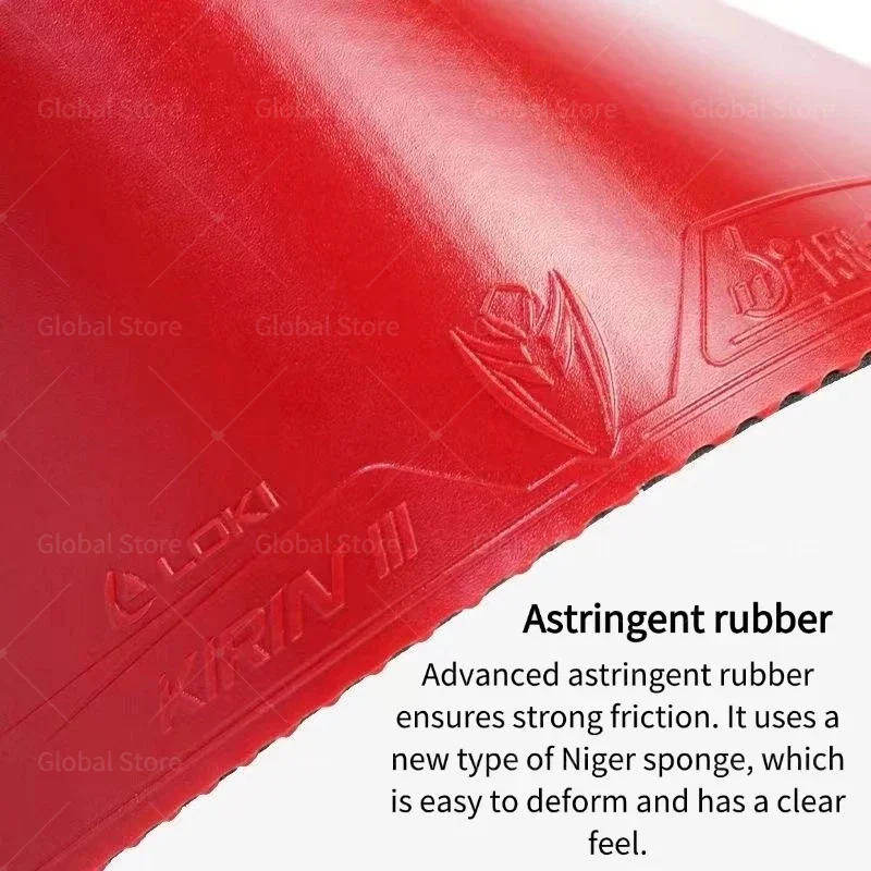 Description Picture 5 of itemOriginal LOKI KIRIN K3 Table Tennis Rubber Non-sticky Ping Pong Rubber Sheet with Niger Sponge Pre-tuned Cake Sponge Loki Rubber