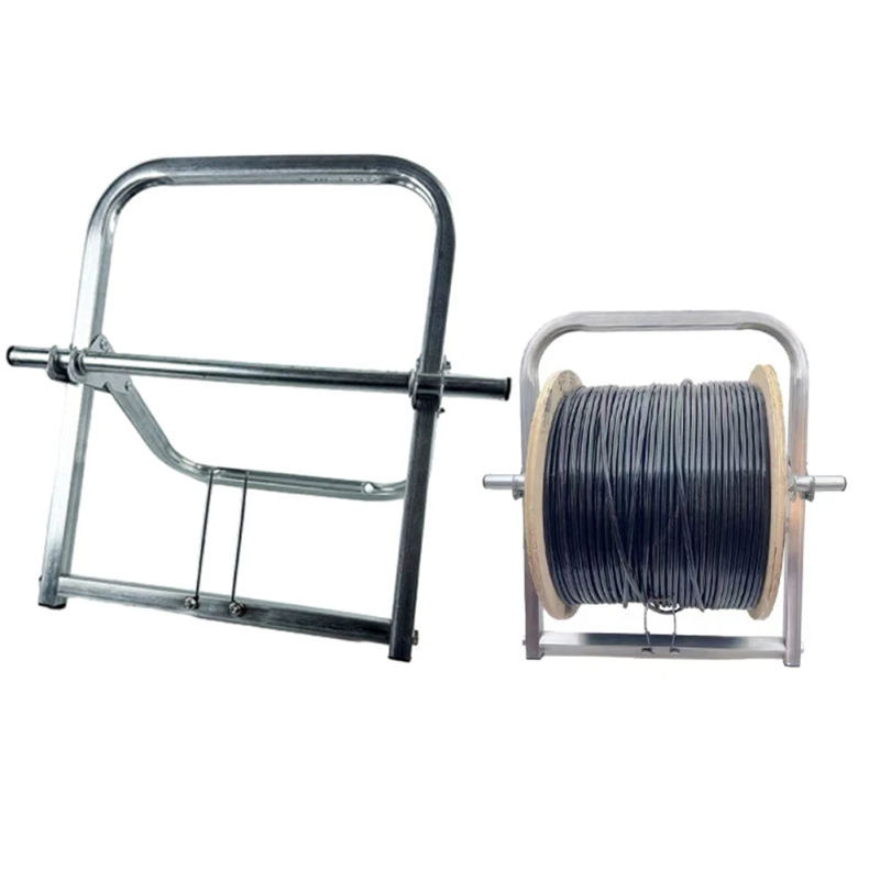 Description Picture 4 of itemWire Rack Dispenser Wire Spool Rack Holder Single Axle Cable Manage Foldable Wire Rack For Outdoor Optical Fiber Network Cables