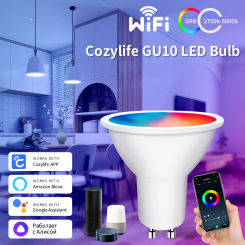 85-265V 5W 7W 9W GU10 WiFi LED Bulb Smart LED Spotlight RGBCW Dimmable Smart Lamp Support Alexa Google Home Room Decor Cozylife