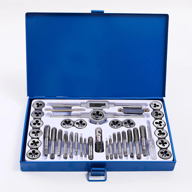 Description Picture 4 of item24/40pcs metric and imperial tap and die set, used for manual internal and external thread tapping and repair tool combination