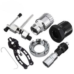 Bicycle Repair Tools Bike Chain Breaker Cutter Bicycle Bottom Bracket Remover Crank Extractor Puller Wrench Flywheel Removal