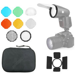 Set Kits for Godox AK-R1 V1 V1Pro AD100Pro AD200 H200R Magnetic Visico 2 Round Head Flash Photography Replacement Accessory