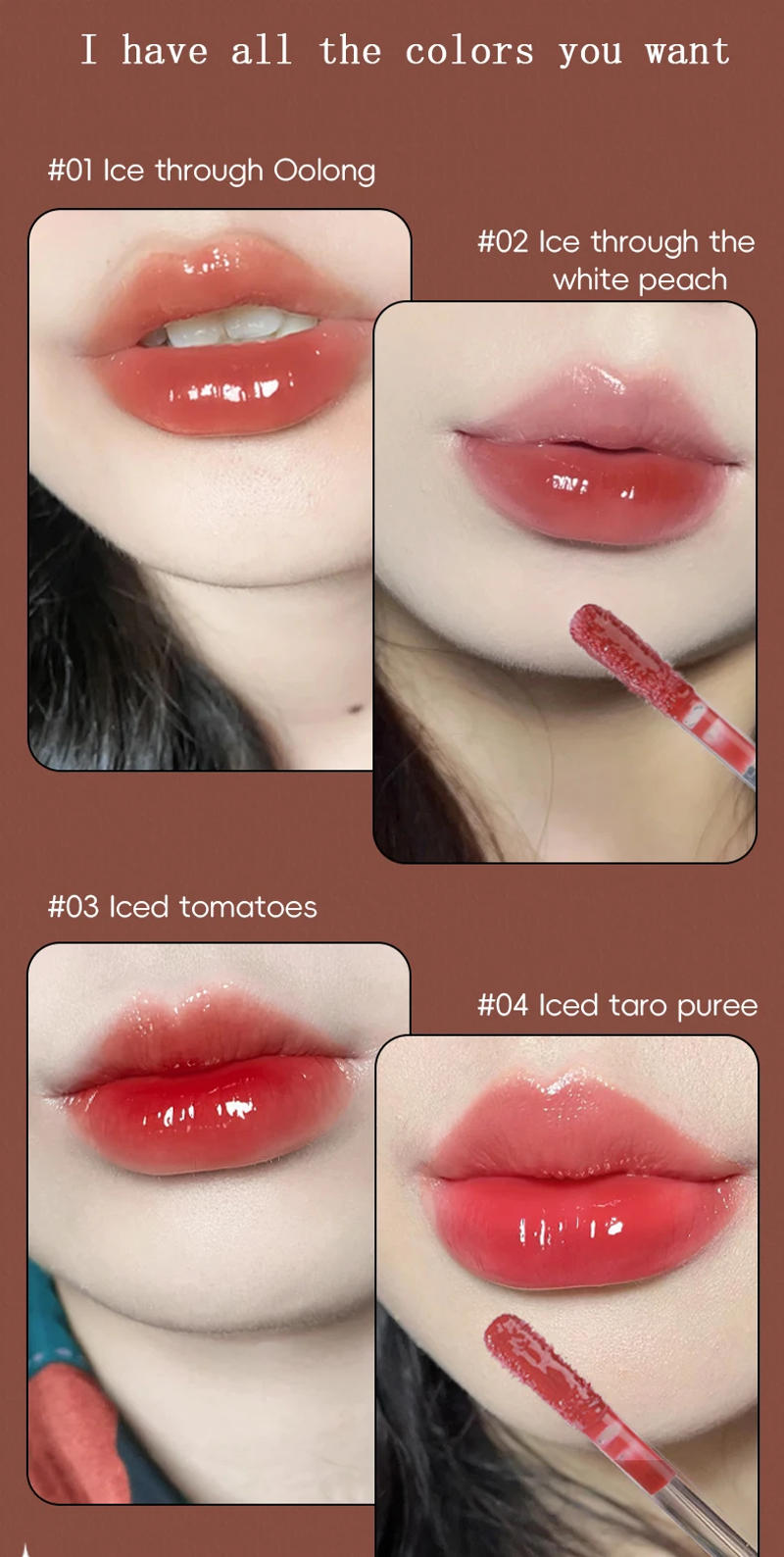 Description Picture 5 of itemMeteor Mirror Lip Gloss Moisturizes Transparently Hydrates Infuses Watery Shine Highlights Luscious Glow