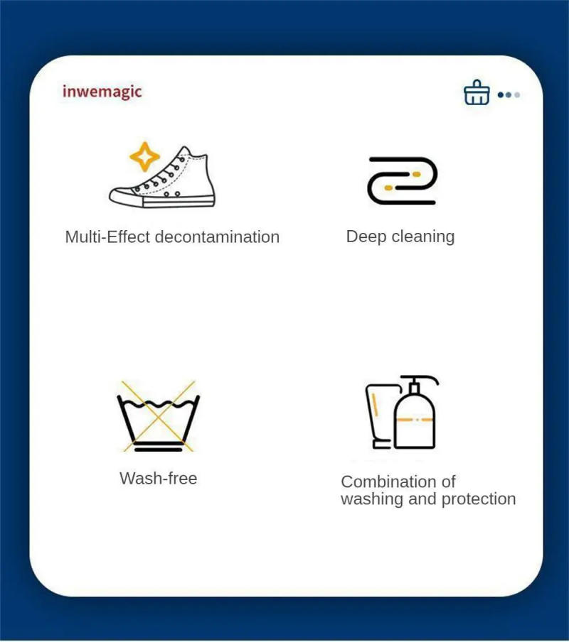 Description Picture 2 of itemCleaning Cream With Sponge Multipurpose Cleaning And Stain Removal Cream White Sneake Shoes Free Wash No Yellowing