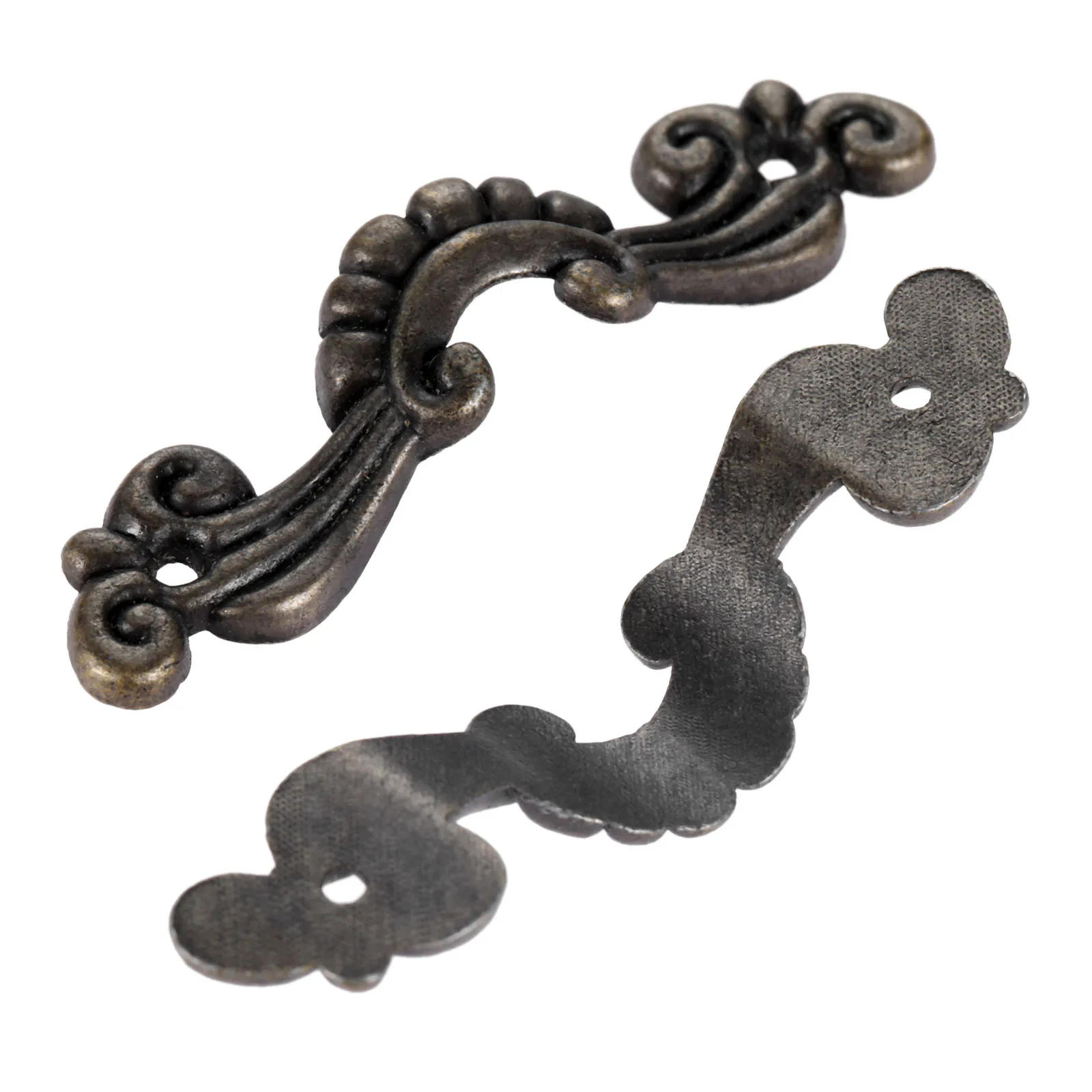 Description Picture 6 of item10 Pcs Flower Lace Handles Wood Box Pull Vintage Knobs Furniture Fittings for Door Cupboard Kitchen Drawer +screw Antique Bronze