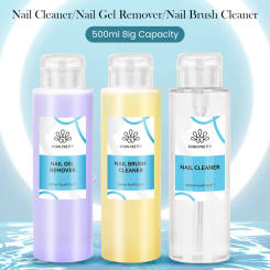 BORN PRETT 500ml Nail Gel Remover Nail Brush Cleaner Nail Polish Cleaner Care Tools Solution Liquid Manicure Nail Art Tools