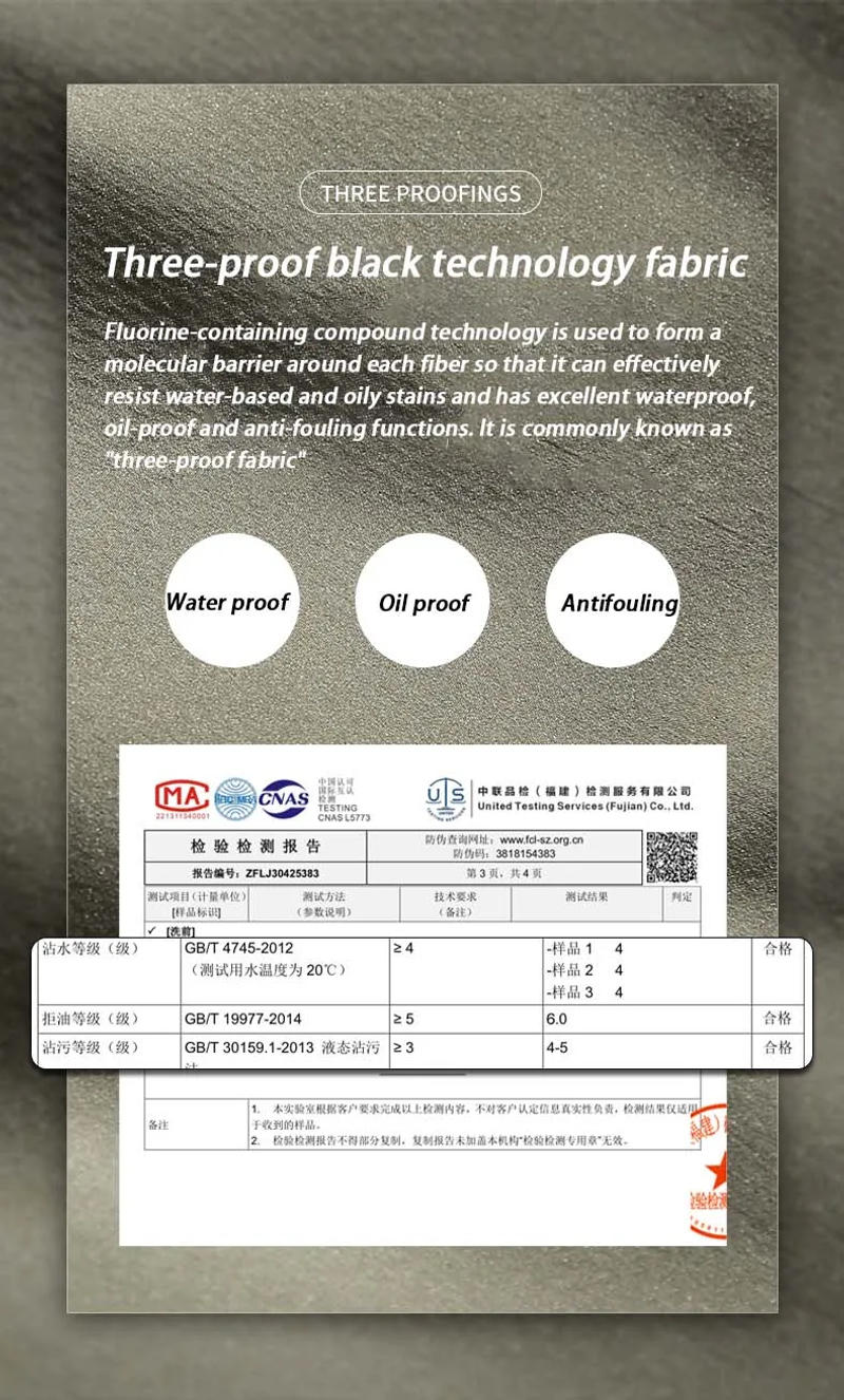 Description Picture 4 of itemMen's Waterproof Splicing Design Sense Hiking Pants Outdoor Windproof Cargo Pants American Style Trendy Breathable Straight-leg