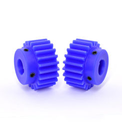 1Pcs Mod 3 12T-20T Blue Nylon Spur Gear Motor Gear Keyway Bore 14/15/16/18/20-30mm Mechanical Transmission Plastic Gears