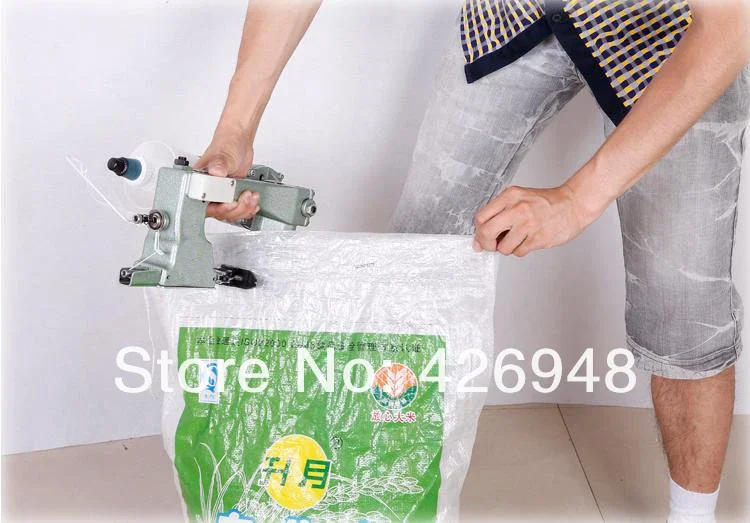 Description Picture 2 of itemGK9-2 Portable Manual sealing machine,hand bag sewing machine,Hand Packet machine,Automatic Tangent,woven bag capper,sack closer