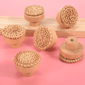 Boho Rattan Dresser Knobs Round Wooden Drawer Knobs Handmade Wicker Woven and Screws for Boho Furniture Knobs 12Pcs