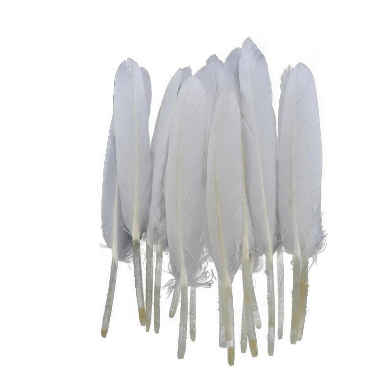 Description Picture 6 of item20pcs White Pheasant Feathers for Crafts Duck Ostrich Turkey Goose Feather Decor Needlework Handicraft Accessories Decoration