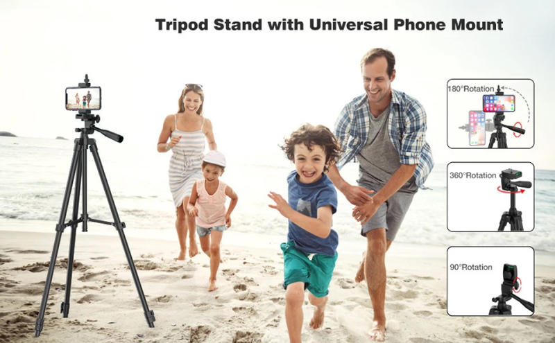 Description Picture 2 of itemTripod For Phone 100cm Video Recording Phone Tripod Stand with Bluetooth Remote Universal Camera Phone Photography Stand