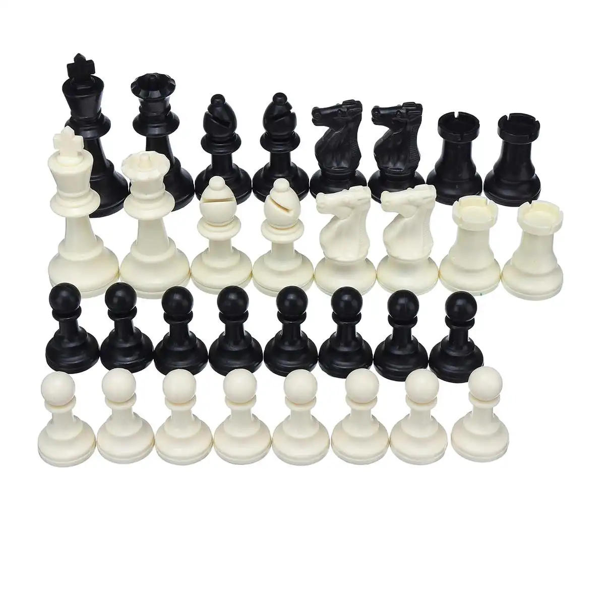 Description Picture 6 of itemChess Game King High 95mm 75mm 64mm Medieval Chess Set No Chessboard 32 Chess Pieces Kids Toys Playing Game