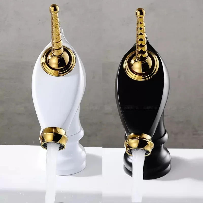 Description Picture 2 of itemBasin Faucets Brass unicorn Bathroom Sink Faucet Single Handle Deck Mounted Toilet Hot And Cold Mixer Water Tap