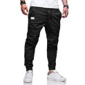 2024 Cross border Amazon New Men's Workwear Pants Solid Color Slim Fit Tight Leggings Men's Casual Pants European Size