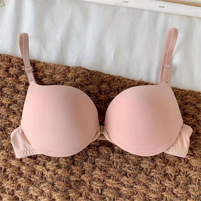 Description Picture 6 of item3pcs Seamless Bra Sexy Lingerie Push up For Women B Cup Push Up Underwear Gather Front Closure Female Brassiere Small Bust Intim