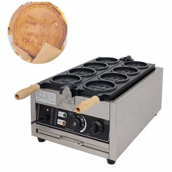 Commerical Coin Waffle Maker Non Stick Pan Waffle Maker Snack Maker Bread Machine Round Waffle Maker Timer 110V 220V