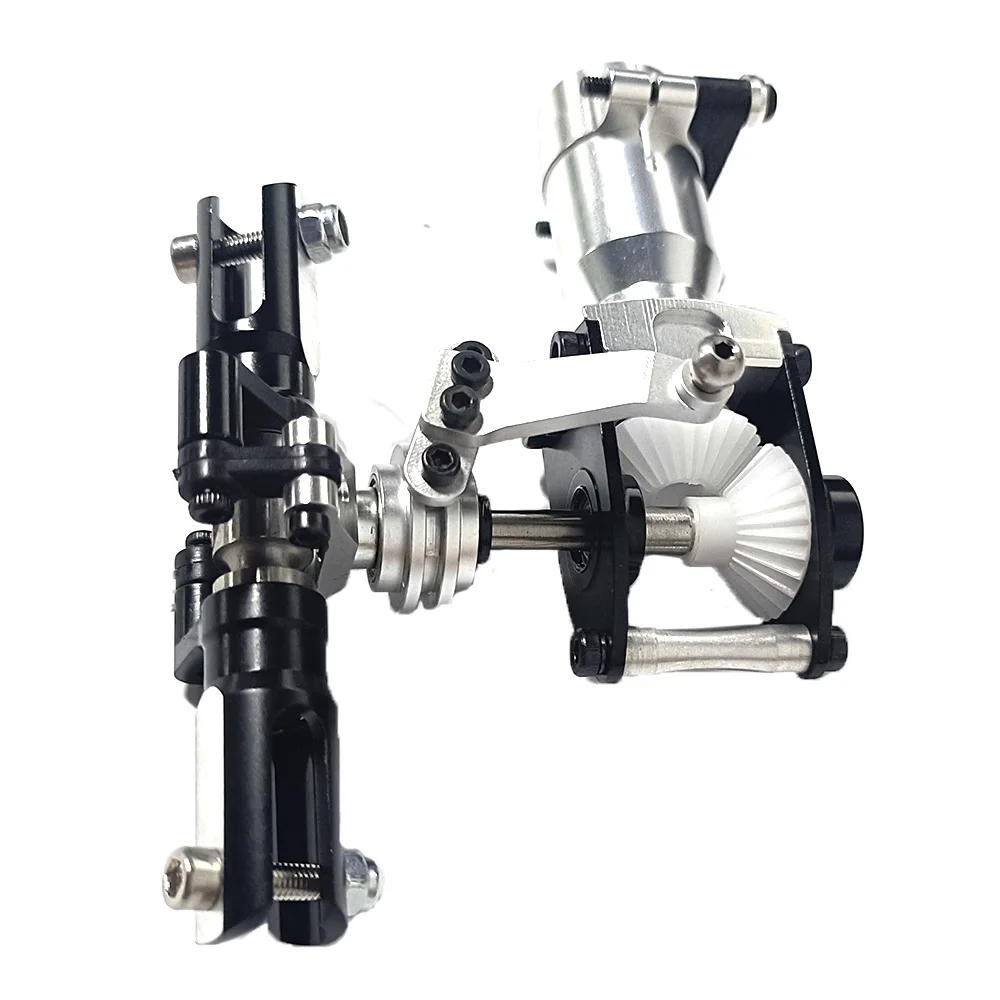 Description Picture 6 of item500 helicopter with metal tail and dual propeller shaft transmission tail, tail gearbox assembly, General Yatuo 500 aircraft