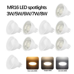 30PCS MR16 Lampada GU5.3 Base Bulb LED Spotlight AC110V 220V 12V Bombilla Spot Light Replace The 40W Halogen Lamp Home Derection